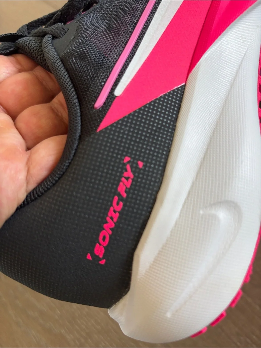 Nike Kids Black & Hot Pink Athletic Sneakers